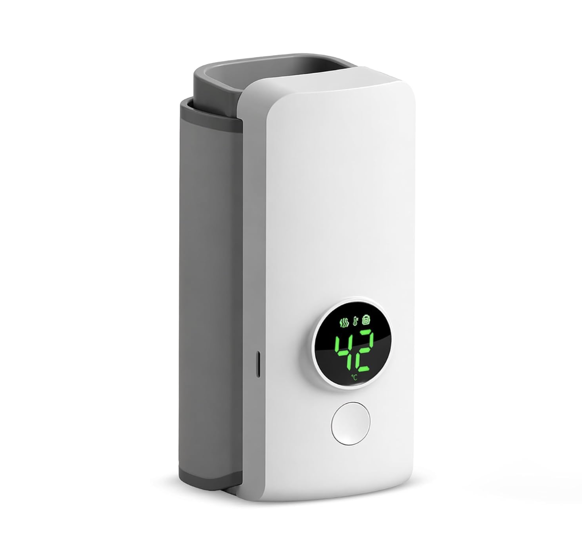 Portable Baby Bottle Warmer with Digital Display, Rechargeable Milk Warmer & Food Heater, Fast Heating & Thawing, BPA-Free, Travel Friendly Bottle Heater for Breast Milk & Formula