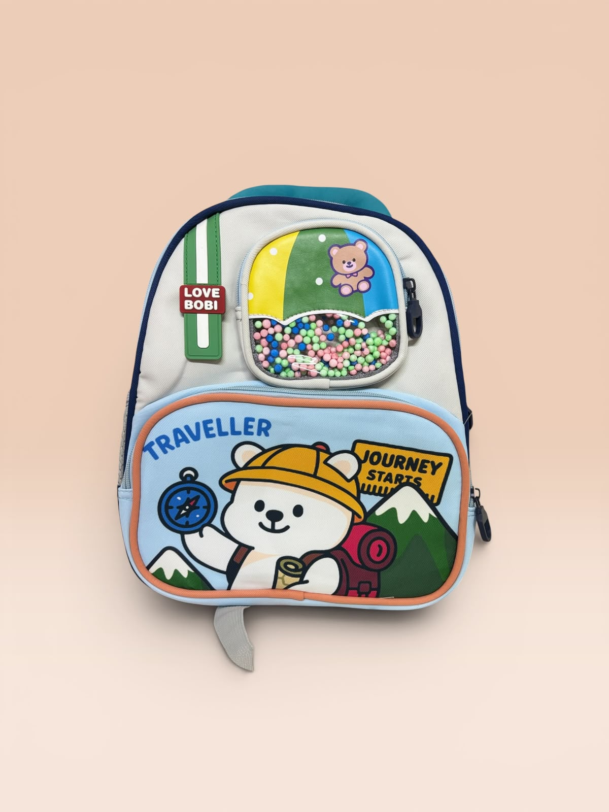 Little Explorer Pre-School Backpack | Traveller Design Lightweight Toddler School Bag | Nursery & Preschool Cartoon Backpack with Front Pocket