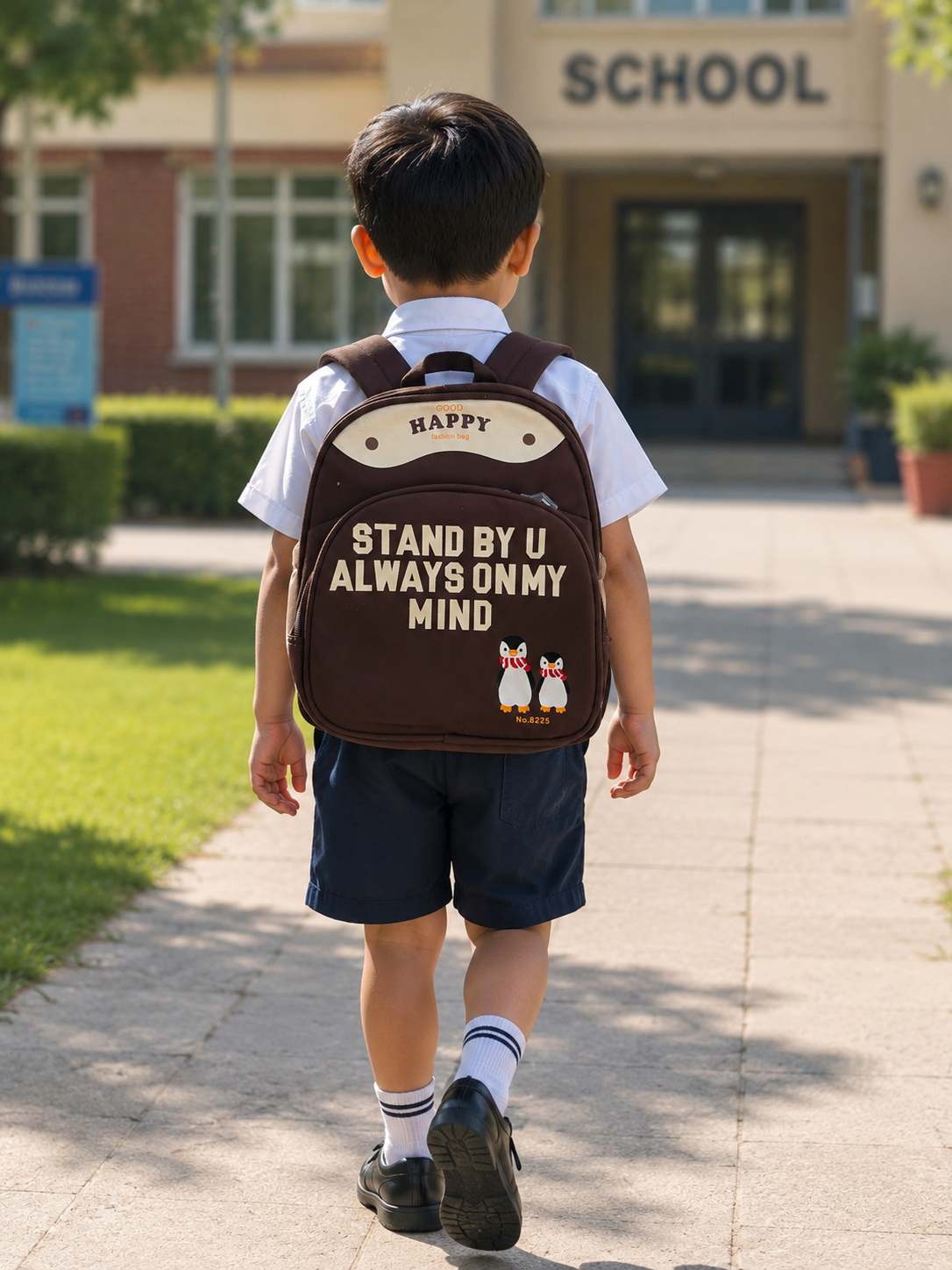 Cute Kids Backpack Quotation  Pre - School Bag For Boys & Girl