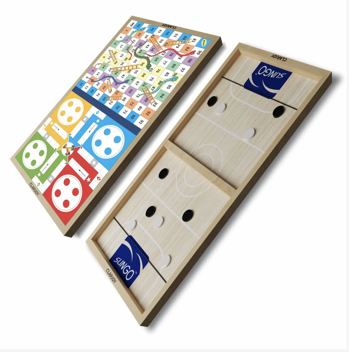 Clapjoy 3 in 1 Fastest Finger First Board Games for Adults & Kids