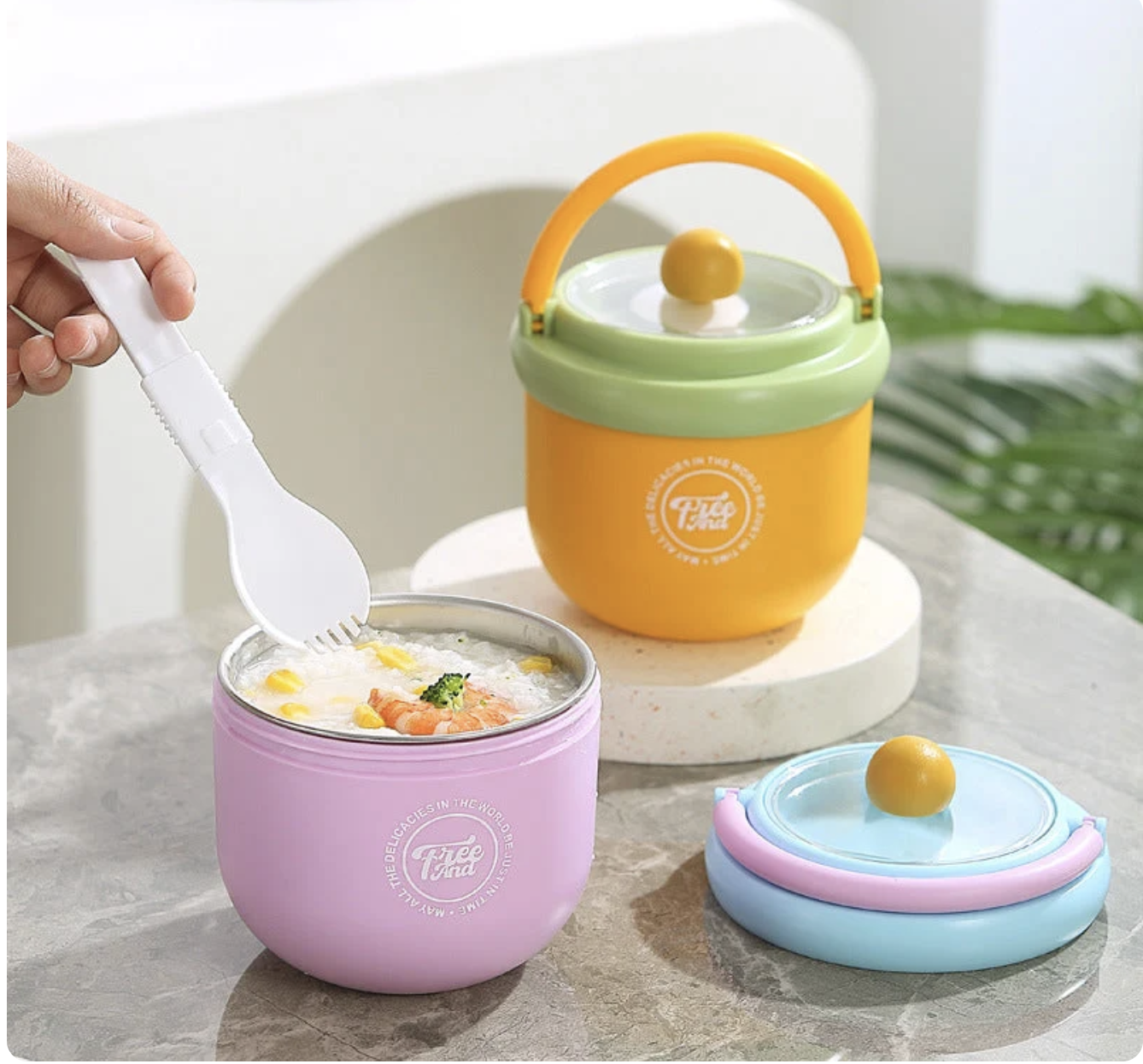 Kids Snack Box - Thermal Bowl (Spoon & Fork )